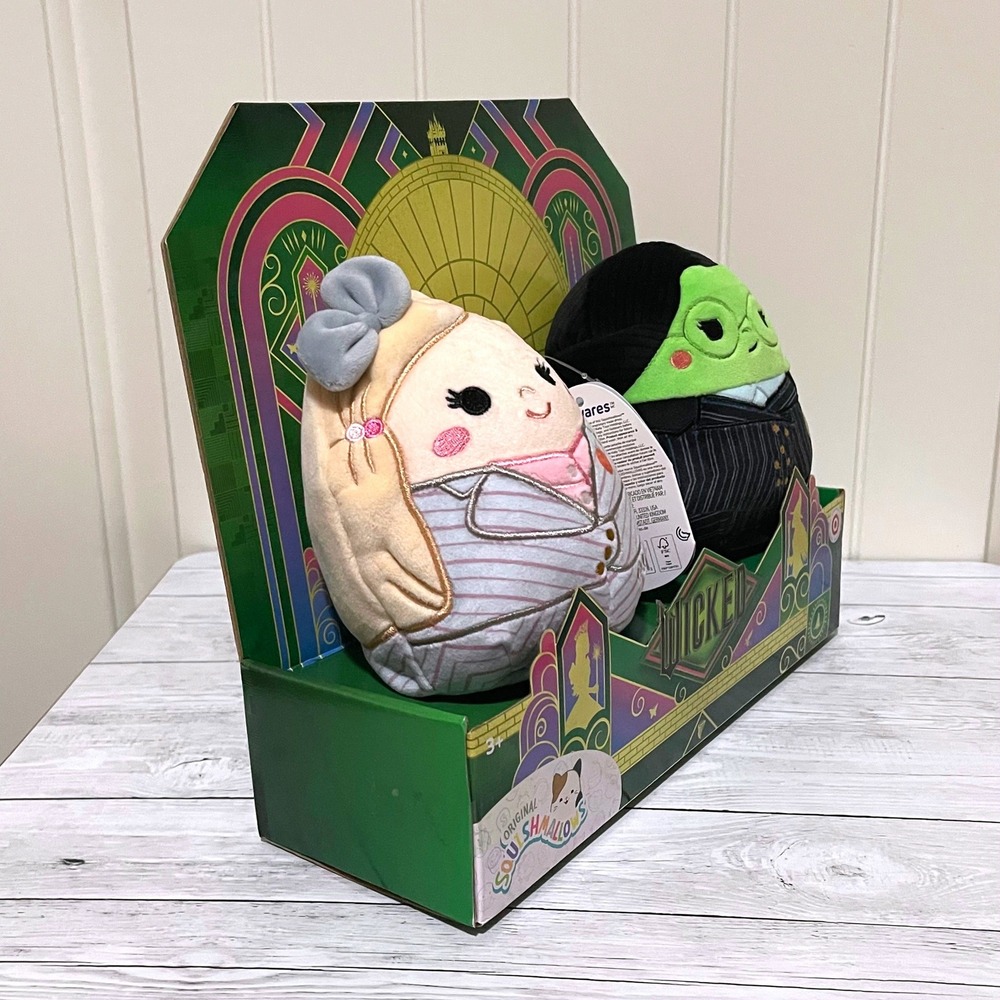 Squishmallows Wicked Movie 5 Inch 2-Pack Elphaba Glinda Upland Target Exclusive - Picture 5 of 9